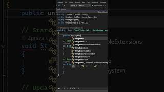 Unity Events Tutorial csharp unity gamedev [upl. by Lucias]