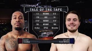 Kenny Thomas vs Taylor Fleetwood Caged Aggression XXXVII “Path to Glory” [upl. by Ahsekel773]