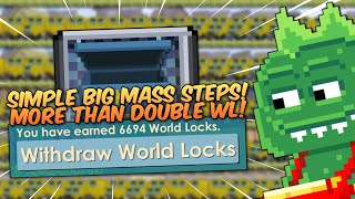 SIMPLE MASS MAKING 5300 TREES AND EASY SOLD ONLY 3 STEPS  Growtopia [upl. by Byrann]