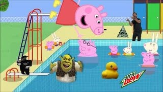 MLG PEPPA PIG GOES TO THE SWIMMING POOL [upl. by Milde]