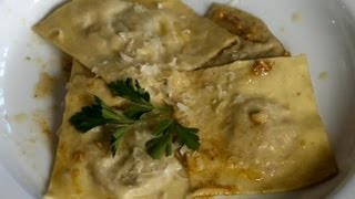 How to Make Beef Ravioli  Italian Cooking [upl. by Morlee]