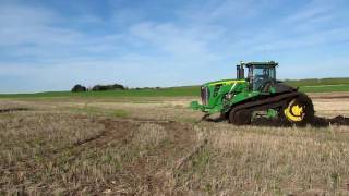 John Deere 9630T Stuck in mud and getting a pull [upl. by Bonilla]