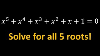 Solving A Quintic  Polynomial Equations maths [upl. by Hiram]