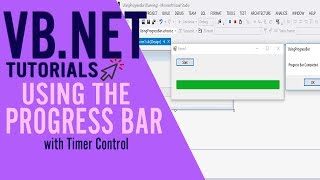 VBNET TUTORIALS Using the Progress Bar with Timer Control [upl. by Eirrej773]