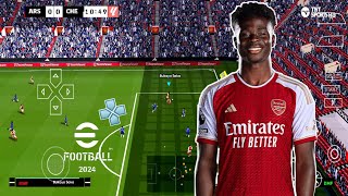 eFOOTBALL PES 2024 PPSSPP Android Update Transfers Kits 2024 Now Faces Camera PS5 Graphics HD [upl. by Yentiw939]