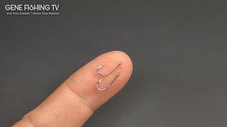 How to Tie Two Hooks Together Easily with NO Tangle at All [upl. by Egwan467]