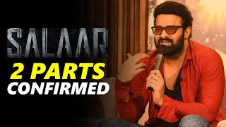 Prabhas Comments On Salaar 2 Parts Rumours  TFPC [upl. by Anaitit793]