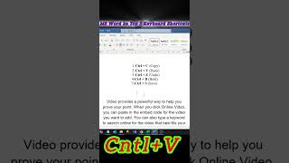 MS Word ke Top 5 Keyboard Shortcuts  Productivity Hacks for Beginners 👍shorts shortcuts [upl. by Nitniuq]