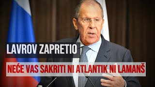 Lavrov oštro upozorio NATO Niko neće moći da se sakrije preko Atlantika ni Lamanša [upl. by Glendon]