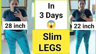 SLIM LEGS IN 3 DAYS  3 DAYS CHALLENGE TO REDUCE THIGH FAT INNER THIGH FAT OUTER THIGH FAT AT HOME🔥 [upl. by Nomad461]