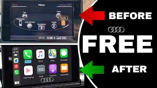 HOW TO GET AUDI A6 amp A7 CARPLAY FOR FREE [upl. by Auhsaj185]