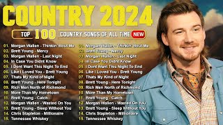 Country Music 2024  Morgan Wallen Kane Brown Luke Bryan Brett Young Luke Combs Chris Stapleton [upl. by Nnahgaem]