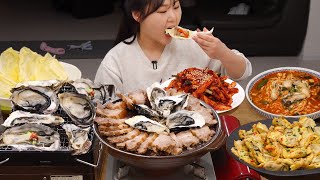 굴 요리 특집🦪굴 보쌈 굴 전 굴진짬뽕 굴 구이 환상적인 굴 한상 먹방  Oyster🦪Mukbang [upl. by Tifanie700]