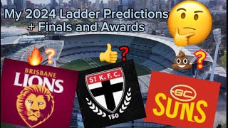 My 2024 AFL Ladder Predictions  Finals ZakAndOliBros [upl. by Crysta]