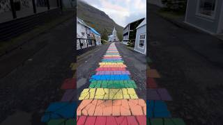 Rainbow Church of Seydisfjordur 🌈 ⛪️ seydisfjordur rainbowchurch [upl. by Arrekahs451]