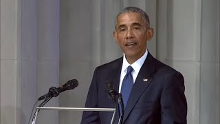 President Barack Obama speaks at John McCains funeral [upl. by Nodnarb828]