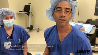 pediatric ingrown toenail removal in the operating room [upl. by Abas]