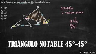 UNMSM 79  Problemas de Triangulos Rectangulos Notables [upl. by Okikuy442]