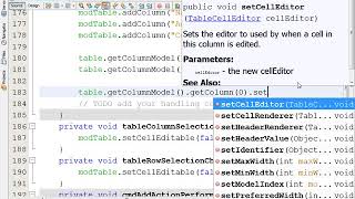 How to Resize Column of JTable in Java Netbeans [upl. by Oicram476]