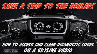 How to Read amp Clear Diagnostic Codes on 2024  Up Harley Davidson® using the Skyline OS Radio [upl. by Asatan]