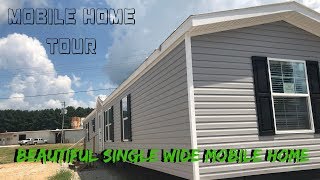 Beautiful Single Wide Mobile Home 16x82 3 bed 2 bath Marlette The Sanders  Mobile Home Masters [upl. by Annaid]