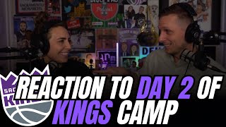 Reaction from Day 2 of Kings Training Camp GET PHYSICAL amp Keegans Growth [upl. by Simonsen]