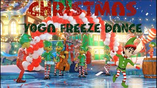 Christmas Yoga Freeze Dance  Brain break  Just Dance  Go Noodle inspired [upl. by Fantasia699]