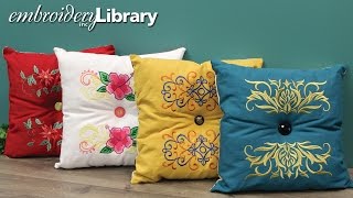 Embroidered Tufted Pillow [upl. by Subak]