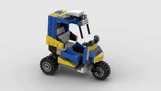 Lego 31087 Tuk Tuk rotatet 3D [upl. by Olram582]