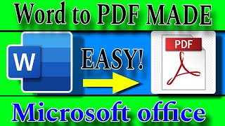 How to Convert Word Documents to PDF Free Methods [upl. by Iolanthe647]