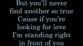 Keith Urban Standing Right In Front Of You Lyrics [upl. by Naahsar]