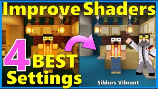 ⭐Drastically improve Sildurs Vibrant Shaders my 4 BEST SETTINGS FPS Neutral Vanilla Look How To [upl. by Erbua620]