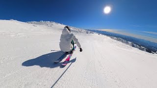 Touring the 1 Snowfall Ski Resort in Canada bc [upl. by Mya]