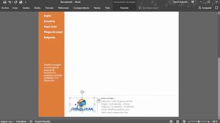 Cómo hacer un membrete elegante en Word [upl. by Llezom185]
