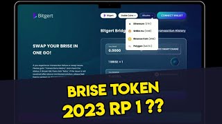 Bitgert TAHUN 2023 TEMBUS RP 1 🚀 HARGA BRISE COIN HARI INI [upl. by Nebe]