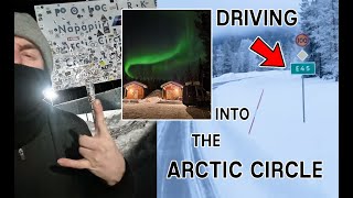 DRIVING INTO THE ARCTIC CIRCLE  NORTHERN LIGHTS amp GIANT ICE MARBLES  WINTER VAN LIFE IN THE ARCTIC [upl. by Olraced763]