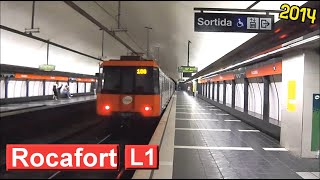 Rocafort L1 Metro de Barcelona  TMB 4000  2014 [upl. by Ahtiek]