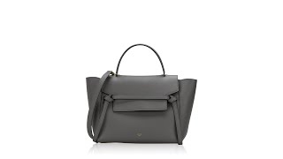 Celine Grained Calfskin Mini Belt Bag Grey [upl. by Jehovah]