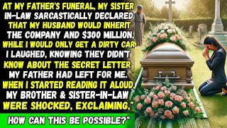 An unexpected revelation of an inheritance at fathers funeral but secret letter changed everything [upl. by Hijoung]