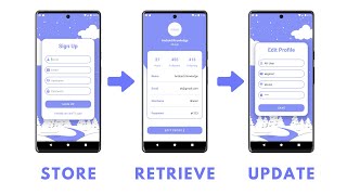 Store Retrieve and Update Data using Firebase Realtime Database in Android Studio  Source Code [upl. by Hepsoj537]