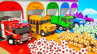 Color Balls Song  Wheels on the Bus  Finger Family songs Nursery Rhymes  Baby amp Kids Songs [upl. by Aicirtel]