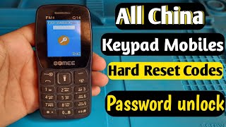 All China Keypad Mobiles Reset Codes Resetcodes snmobile [upl. by Hgielime]