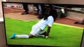 Gomis goal vs Man Utd with Romero looking crap 30815 [upl. by Kissiah576]