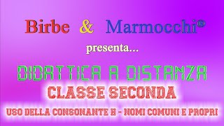 Classe seconda primaria  uso della consonante H  nomi comuni e propri [upl. by Suinotna268]