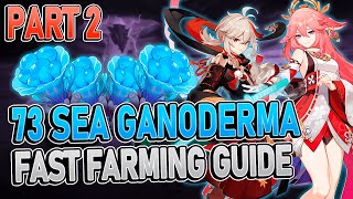 Sea Ganoderma 73 Locations PART 2 FAST FARMING ROUTE  Genshin Impact 24 [upl. by Whatley]