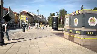 Warsaw Poland Walking tour  Early autumn in the Krakowskie Przedmieście Street波蘭漫步華沙【4K HDR 60fps】 [upl. by Eiramalegna407]