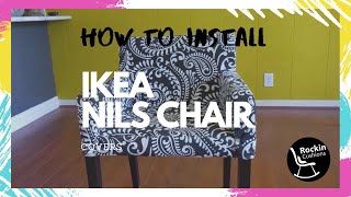 How to install IKEA Nils Chair in Navy Blue Velvet [upl. by Wheeler]