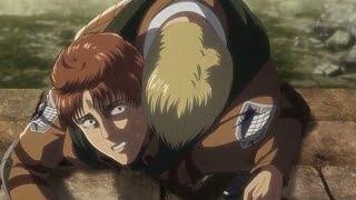 Floch carried Erwin  Attack On Titan Season 3 Episode 18 [upl. by Naihtsirc392]