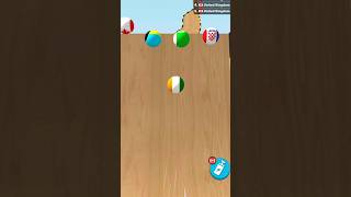 india 🇮🇳🆚🇵🇰 pakistan ball marble race game video shoets viralvideo youtubeshorts [upl. by Ahsin]