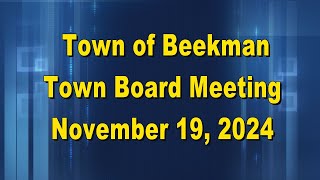 Beekman Town Board 11 19 24 [upl. by Bailey796]